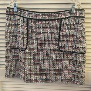 Multi Colored A Line Short Skirt